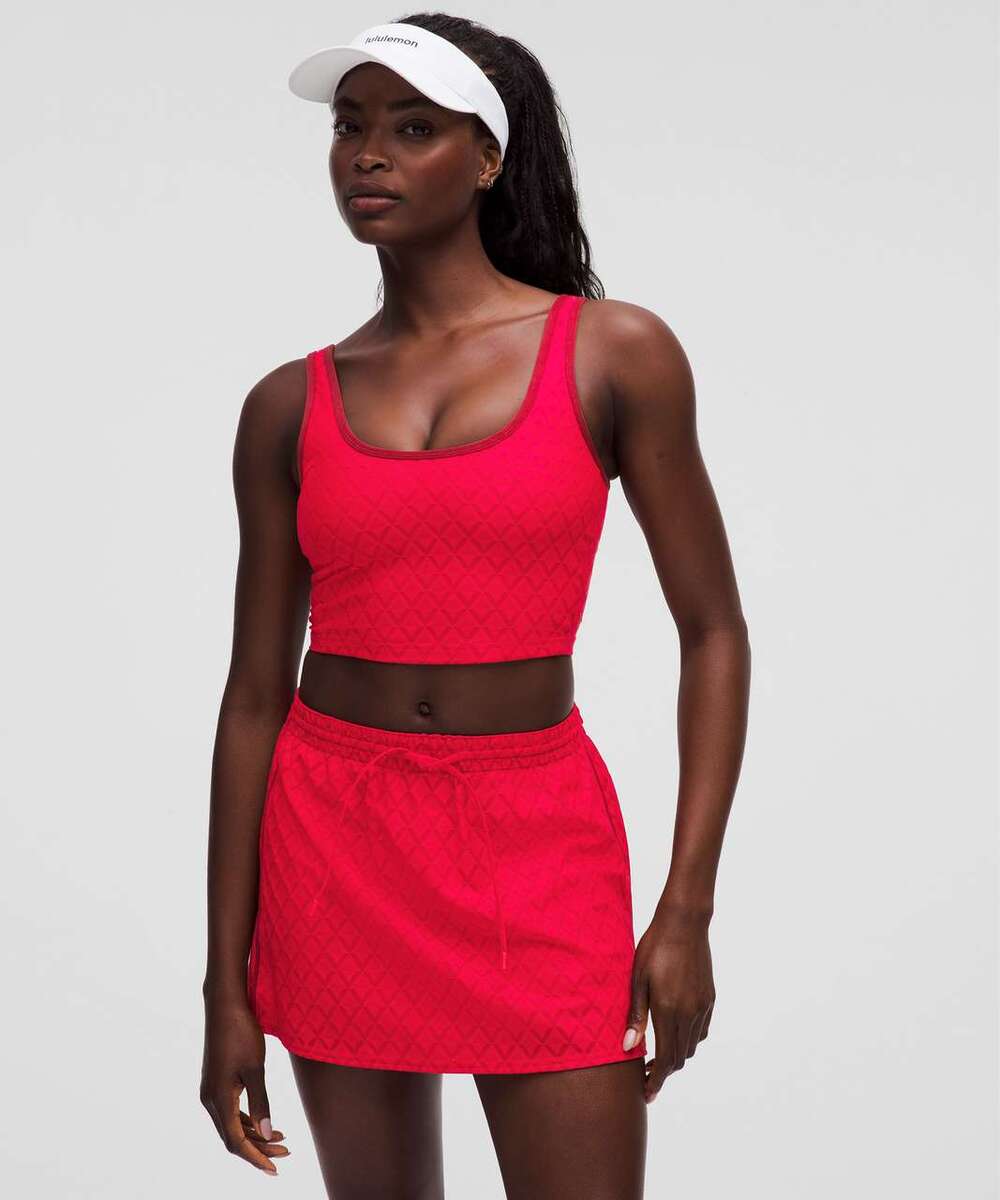 LULULEMON TEXTURED MESH TENNIS TANK SZ XL NWT WITH FLAW
